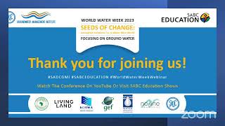 Seeds of Change: Innovative Solutions for a Water-Wise World – Focusing on Groundwater