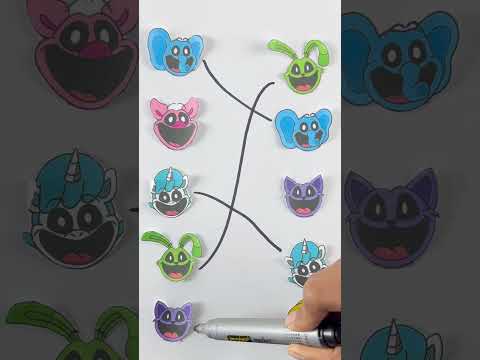 Poppy playtime smilling critters matching puzzle #shorts #poppy playtime