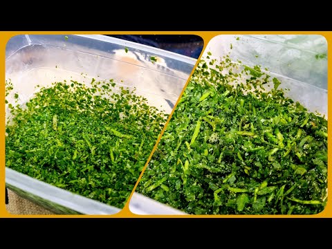 مطبخ ام وليد / تجميد المعدنوس و القصبر مع الحفاظ على اللون و البنة 😍😋👍.