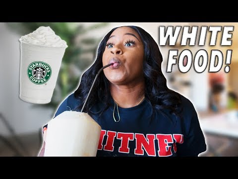 I ONLY ATE WHITE FOOD FOR 24 HOUR CHALLENGE