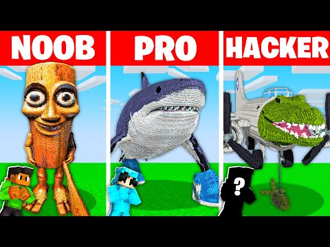 NOOB vs HACKER: I Cheated In a ITALIAN BRAINROT Build Challenge!