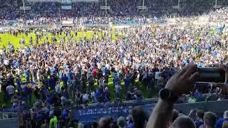 SV Waldhof Mannheim : Wormatia Worms  (1:0 )   Feier nach dem Spiel...! 💙🖤