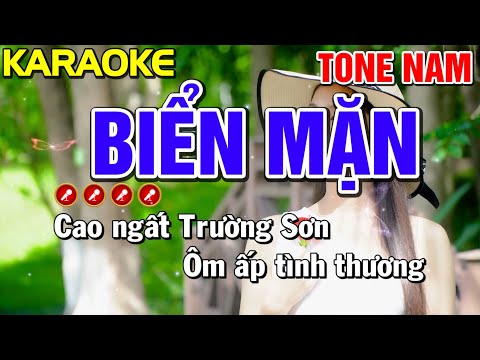 ✔ BIỂN MẶN ❖ Karaoke Nhạc Sống Tone Nam ( BEAT 2023 ) ► Bến Tình Karaoke