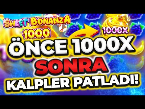 🍭 Sweet Bonanza 1000X 🍭 Yeni Oyun | Önce 1000X Sonra Kalpler Patladı | Slot Oyunları Küçük Kasa