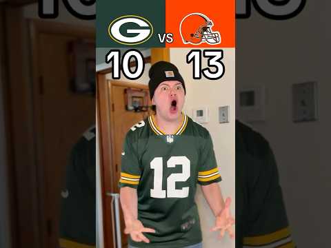 PACKERS VS BROWNS RECAP😳🤣🏈 #nfl #football #packers #browns #skit #funny