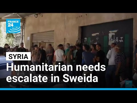 YouTube video thumbnail: Humanitarian Needs Escalate in Sweida as Truce Frays