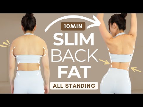 Slim Back Fat + Fix Posture in 14 Days (Burn Bra Bulge & Round Shoulders) All Standing