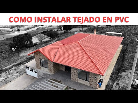 COMO INSTALAR Tejado de PVC COLONIAL paso a paso FACIL