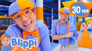 Playground Obstacle Party!!! | Blippi Songs 🎶| Educational Songs For Kids