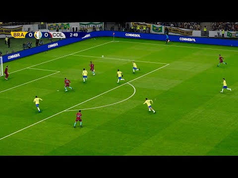 BRAZIL vs COLOMBIA - COPA AMERICA 2024 | Full Match All Goals | PES