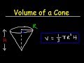 Cone Volume and Geometry Concepts
