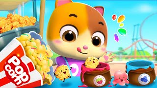 Learn Colors with Popcorn | Sharing is Caring | Nursery Rhymes & Kids Songs | Mimi and Daddy