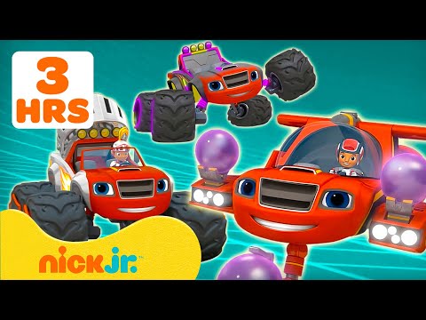 Blaze and the Monster Machines | Blaze se Transforma em um Submarino, Cavaleiro e Mais! | 3 HORAS