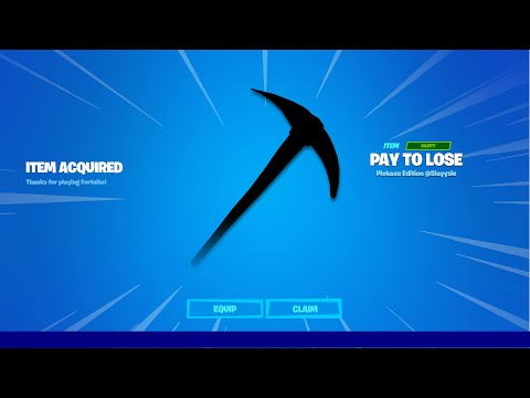 PAY TO LOSE PICKAXES IN FORTNITE! #shorts