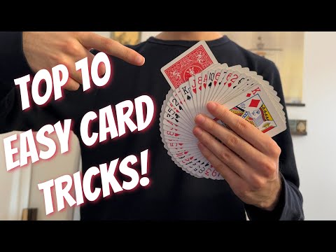 Top 10 BEGINNER Card Tricks That You Need To Learn Now!