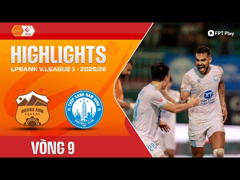 HIGHLIGHTS: HOÀNG ANH GIA LAI - THÉP XANH NAM ĐỊNH | CƠN MƯA BÀN THẮNG TẠI PHỐ NÚI thumbnail