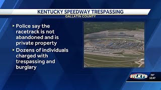 Dozens charged after influencers break into Kentucky Speedway