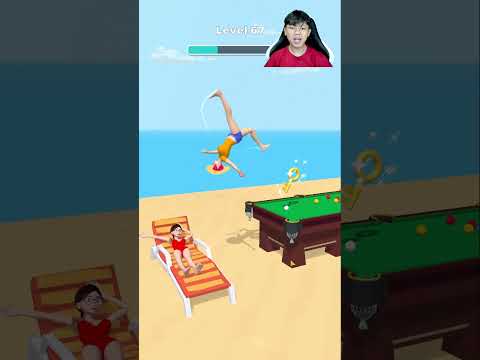 Cewek Letoy Habis Lompat Ketiduran Rusuh Banget Di Pantai | Jump Girl #shorts