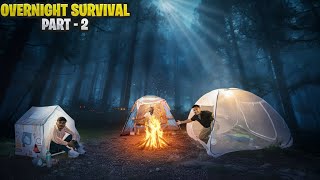 We Survived a Terrifying Night in the Jungle 🌙🌲 | Overnight Survival - Part 2