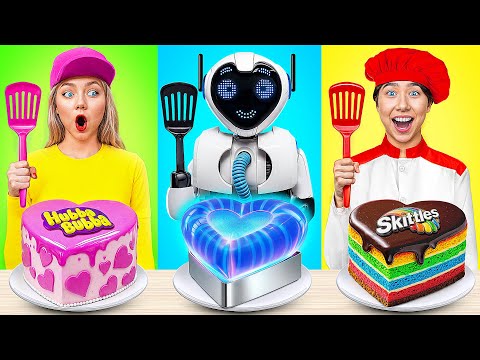 Reto De Cocina Yo vs Abuela Con un Robot | Guerra de Cocina de Multi DO Smile