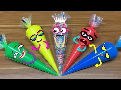 Making Slime With Piping Bags Cute Doodles #2 | Satisfying Slime Videos | Mickey Slime