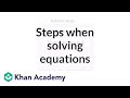 Solving Linear Equations Steps