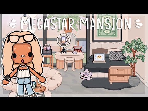 NEW Megastar Mansion 😍💰| *with voice* | Toca Boca Update