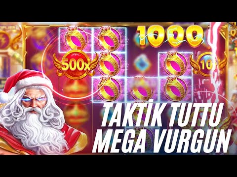 GATES OF OLYMPUS 1000 TÜRKÇE ⚡ TAKTİK TUTTU MEGA VURGUN !! #slotoyunları