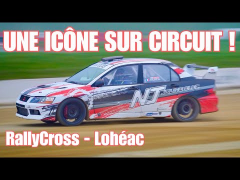 Mitsubishi Lancer EVO 7 sur le circuit de RallyCros - Lohéac