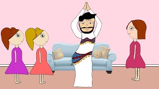ابوي رقص لنا رقص شرقي#لمار_وميار