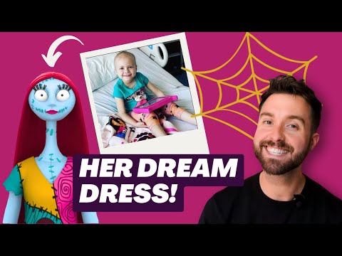 She Beat Cancer, So I Made her Dream Halloween Costume for her Make A Wish Trip! Sally!