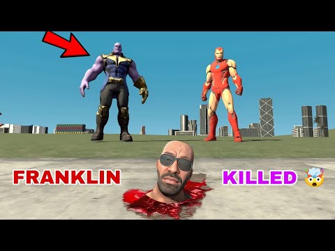 Thanos Attack In Indian Bike Driving 3d || Iron man and Franklin in indian bike driving 3d