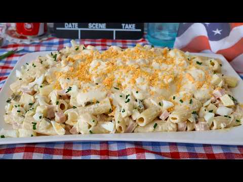 Ensalada de Pasta Americana Cremosa: Siempre Sale Bien (y Gustará a Todos)