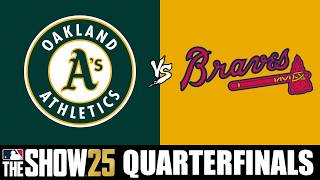 Athletics vs Braves | MLB SIM Tournament Quarterfinals (MLB the Show 25)