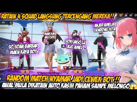 RANDOM MATCH GLOBAL NYAMAR JADI CEWE!! AWAL MULA DIKATAIN EKSPRESI MEREKA KAGET PAS NGERATAIN 4SQUAD