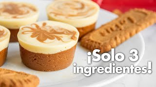 Postre SIN HORNO con 3 INGREDIENTES 🧡 | Postre de Lotus Fácil y Rápido | Postre con 3 Ingredientes