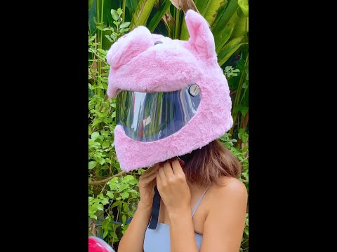 Pinky Piggy Plushie Helmer For A Safe Bike Ride🐷