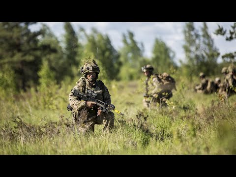 US Marines Fight One-on-One with Italian Troops, and members of the Latvian armed forces
