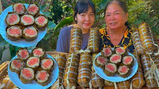 Cách Gói Bánh Tét Chuối Ngon Đơn Giản Của Hai Mẹ Con Huỳnh Như Vlogs
