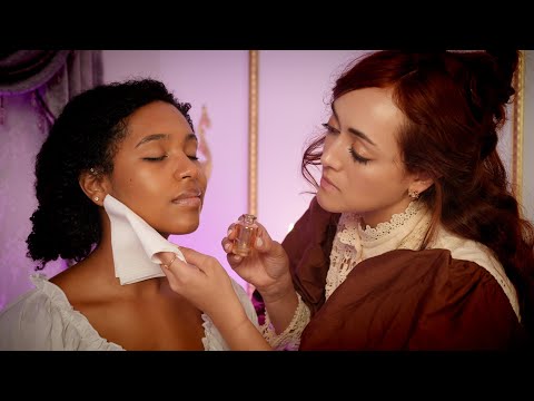 ASMR ✨Hair-Do Removal, Gentle Braids, Makeup Removal, Bridgerton Inspired After the Ball Soft Spoken