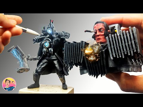 Making Titan Cameraman (Astro Arm) VS Gman 5.0 with Polymer Clay.