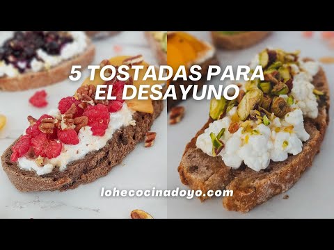 5 Ideas de #Tostadas para el #Desayuno: Una Manera Deliciosa de Comenzar el Día 🍞🥑🧂🍓 | LHCY