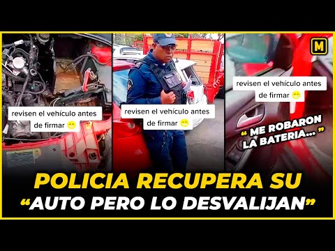 Le roban su auto y se lo terminan de DESVALIJAR en el CORRALÓN