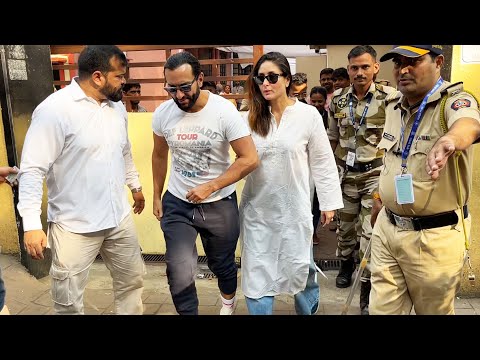 Kareena Kapoor And Saif Ali Khan Cast His Vote In Maharashtra Assembly Elections 2024