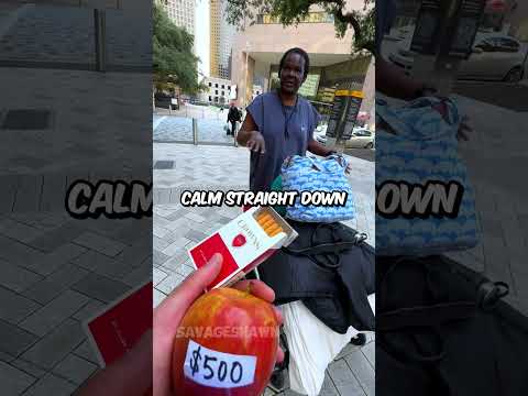 Disabled homeless man gets a money surprise  ❤️