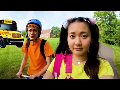 24 Hour Escape Bus Challenge at Ellie's School | Ellie Sparkles Show