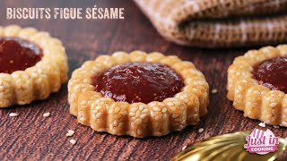 Recette de Biscuits Tartelettes Figue et Sésame