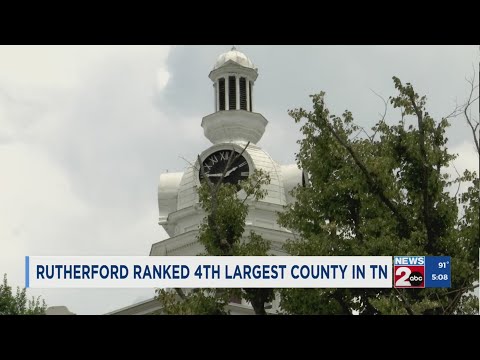YouTube video thumbnail: Rutherford County Ranked 4th Largest in Tennessee