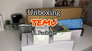 I got my Temu $1 package! Temu unboxing |asmr