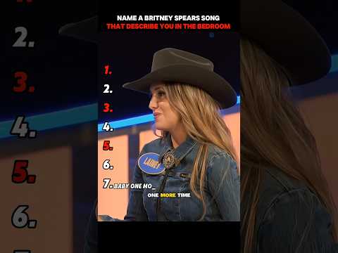 5 Britney Spears songs that describe you in bed. #familyfeud #steveharvey #gameshow #shorts